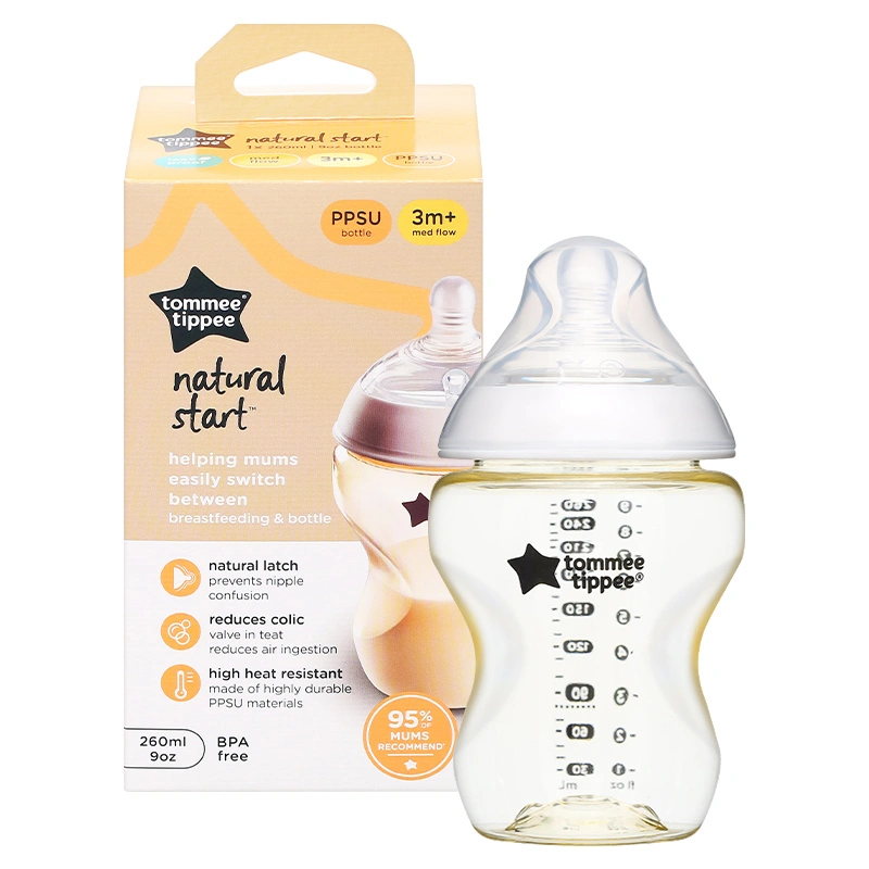 Bình sữa nhựa PPSU Tommee Tippee Natural Start 423936 cổ rộng 150 ml (0 - 3 tháng) 20