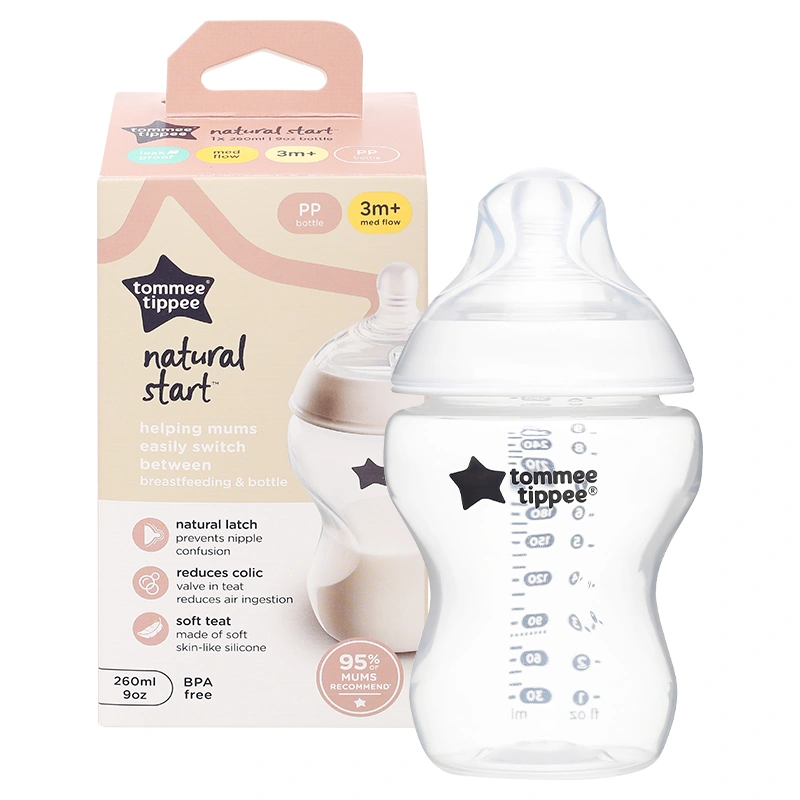 Bình sữa nhựa PP Tommee Tippee Natural Start 423901 cổ rộng 150 ml (0 - 3 tháng) 19