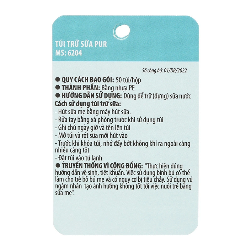 50 túi trữ sữa Pur 6204 250 ml 13