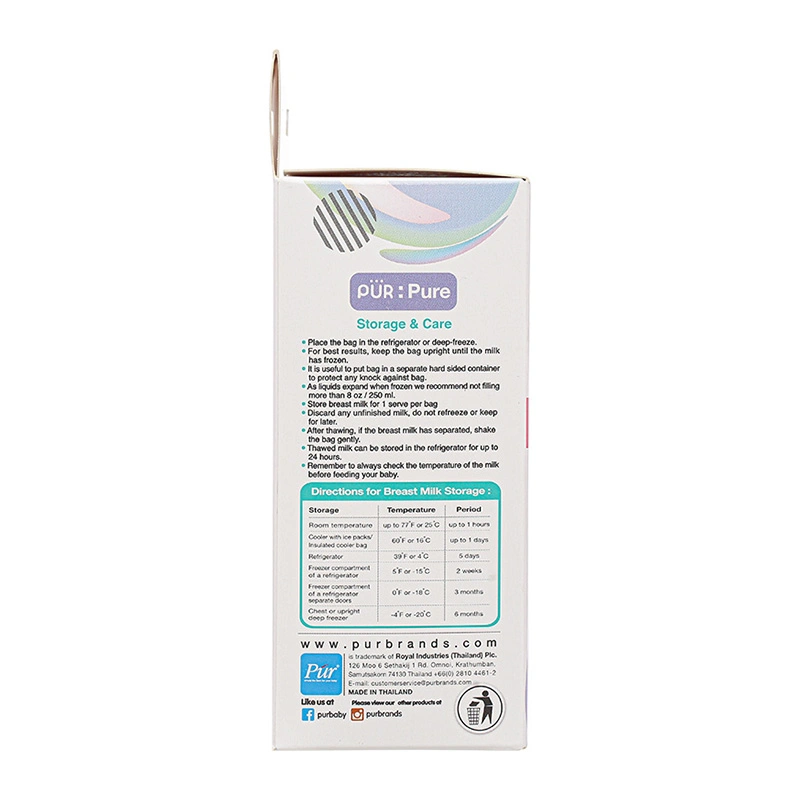 50 túi trữ sữa Pur 6204 250 ml 10