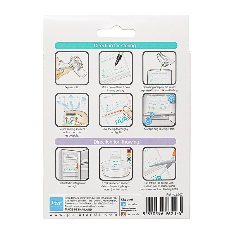 50 túi trữ sữa Pur 6204 250 ml 20