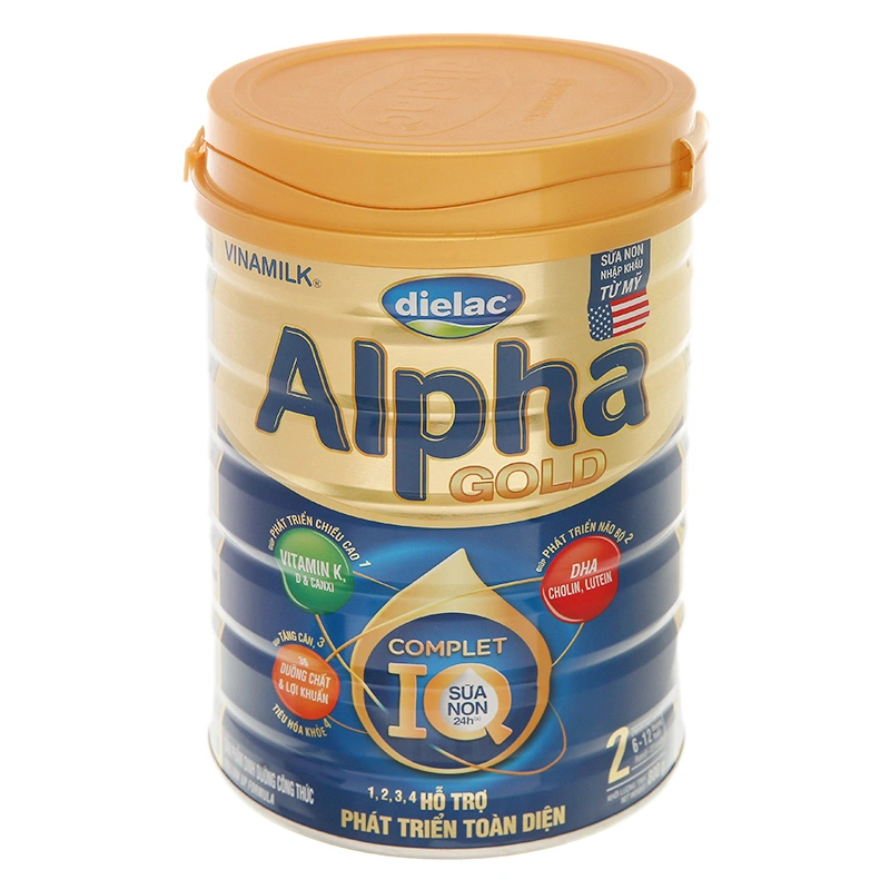 Sữa bột Dielac Alpha Gold IQ số 2 (sữa non) 800g (6 - 12 tháng) 2