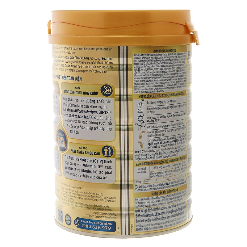 Sữa bột Dielac Alpha Gold IQ số 2 (sữa non) 800g (6 - 12 tháng) 4