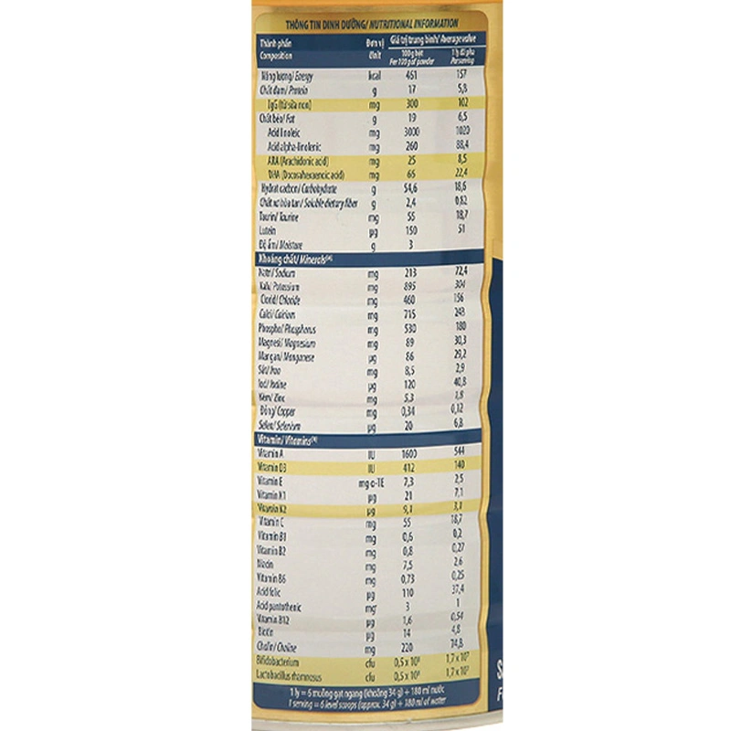 Sữa bột Dielac Alpha Gold IQ số 3 (sữa non) 850g (1 - 2 tuổi) 11