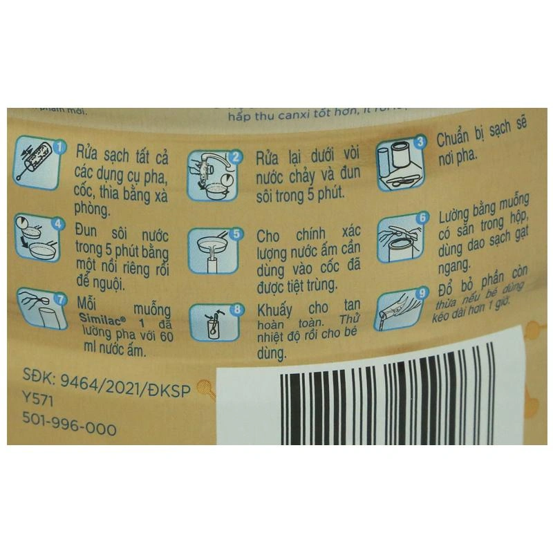 Sữa bột Similac 5G số 1 900g (0 - 6 tháng) 7