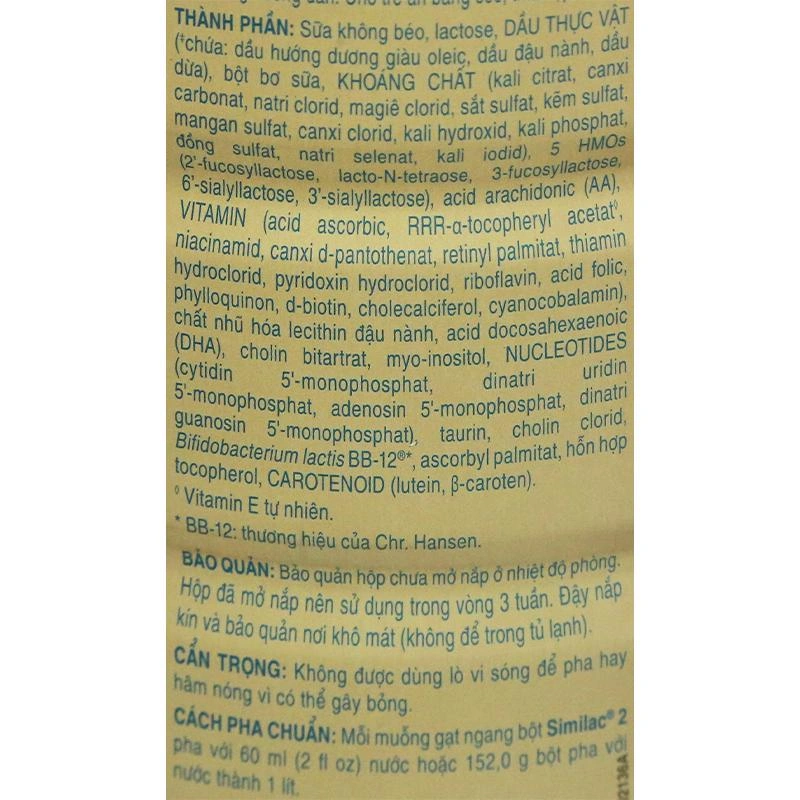 Sữa bột Similac 5G số 2 900g (6 - 12 tháng) 6