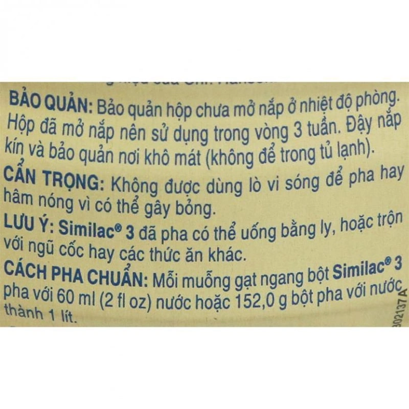 Sữa bột Similac 5G số 3 900g (1 - 2 tuổi) 4