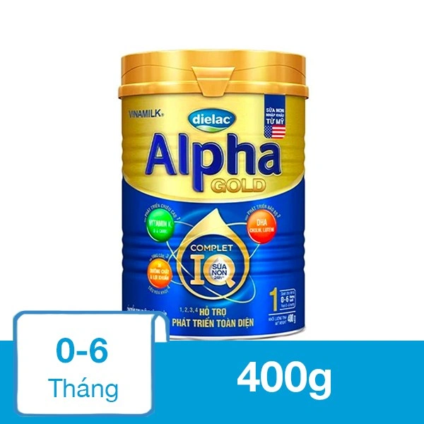 Sữa bột Dielac Alpha Gold IQ số 1 (sữa non) 800g (0 - 6 tháng) 11