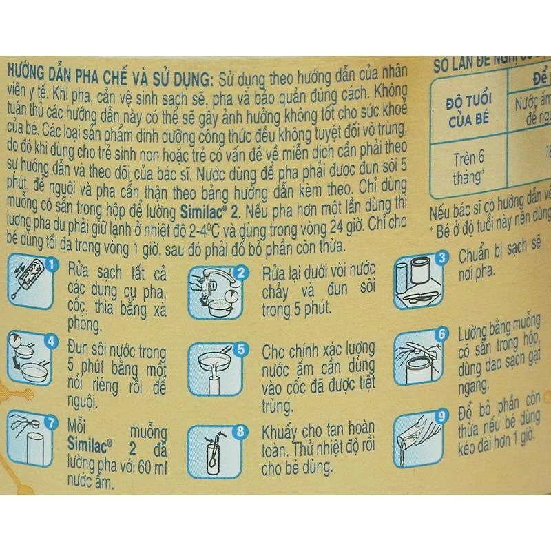 Sữa bột Similac 5G số 2 400g (6 - 12 tháng) 4