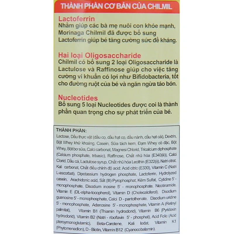 Sữa bột Morinaga Chilmil số 2 320g (6 - 36 tháng) 7