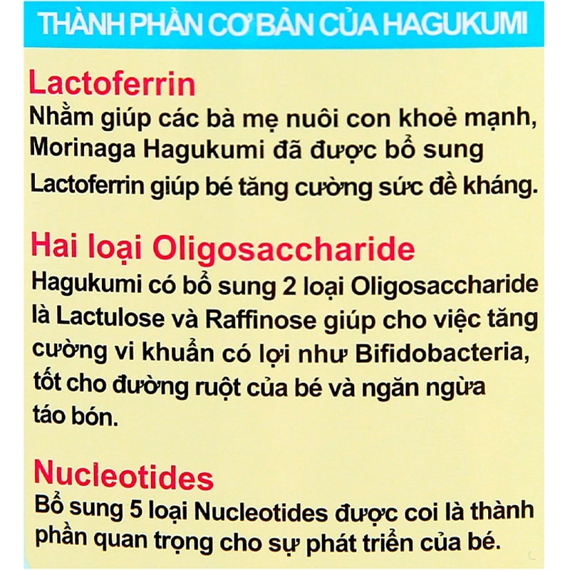 Sữa bột Morinaga Hagukumi số 1 850g (0 - 6 tháng) 6