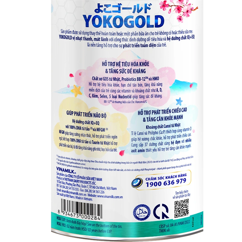 Sữa bột YokoGold số 1 850g (0 - 12 tháng) 7