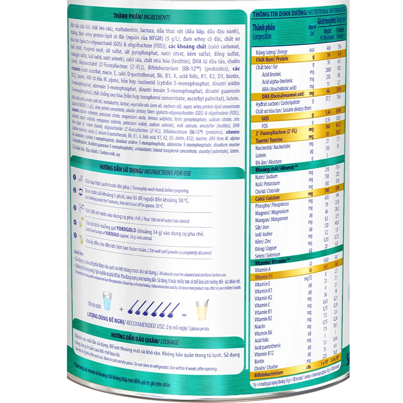 Sữa bột YokoGold số 3 850g (2 - 6 tuổi) 6