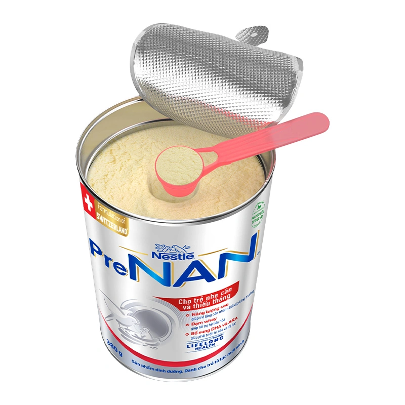Sữa bột PreNAN 380g (trẻ sơ sinh) dành cho trẻ nhẹ cân, thiếu tháng 6