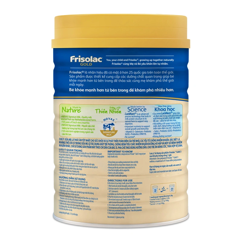 Sữa bột Frisolac Gold số 3 hương vani 850g (1 - 2 tuổi) 3