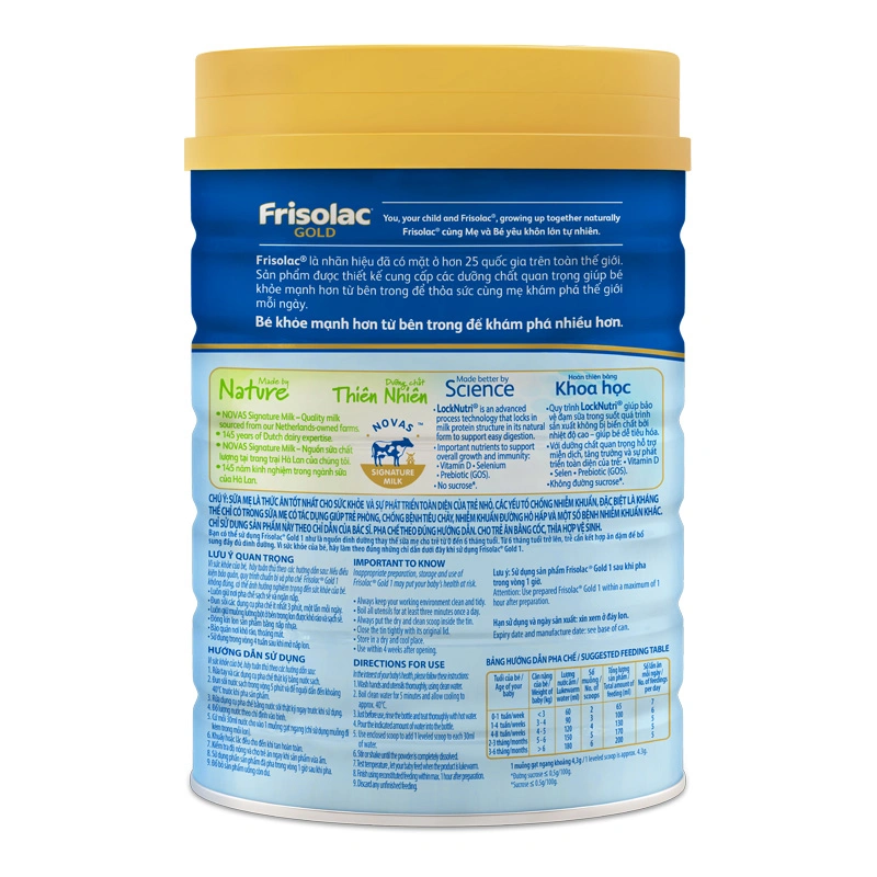 Sữa bột Frisolac Gold số 1 hương vani 850g (0 - 6 tháng) 6