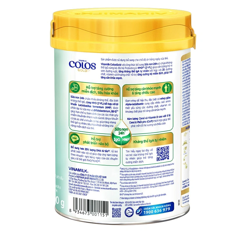 Sữa bột Vinamilk ColosGold số 3 (sữa non) 800g (2 - 6 tuổi) 2