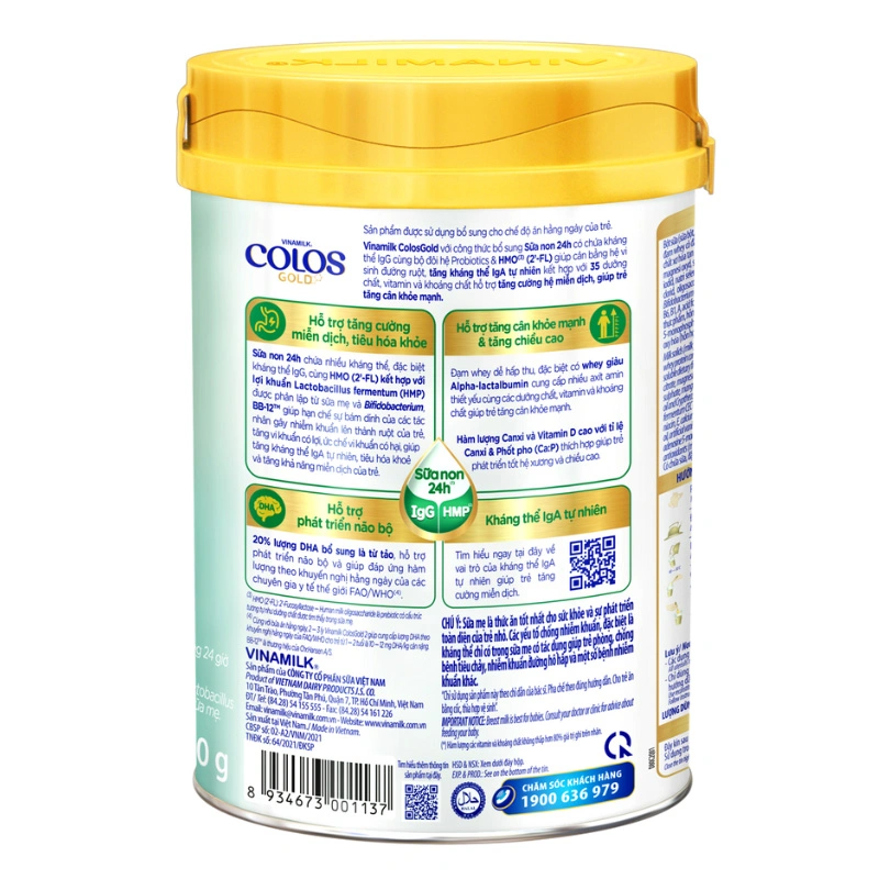 Sữa bột Vinamilk ColosGold số 2 (sữa non) 800g (1 - 2 tuổi) 2