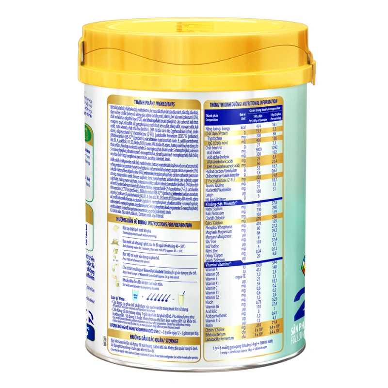 Sữa bột Vinamilk ColosGold số 2 (sữa non) 800g (1 - 2 tuổi) 3