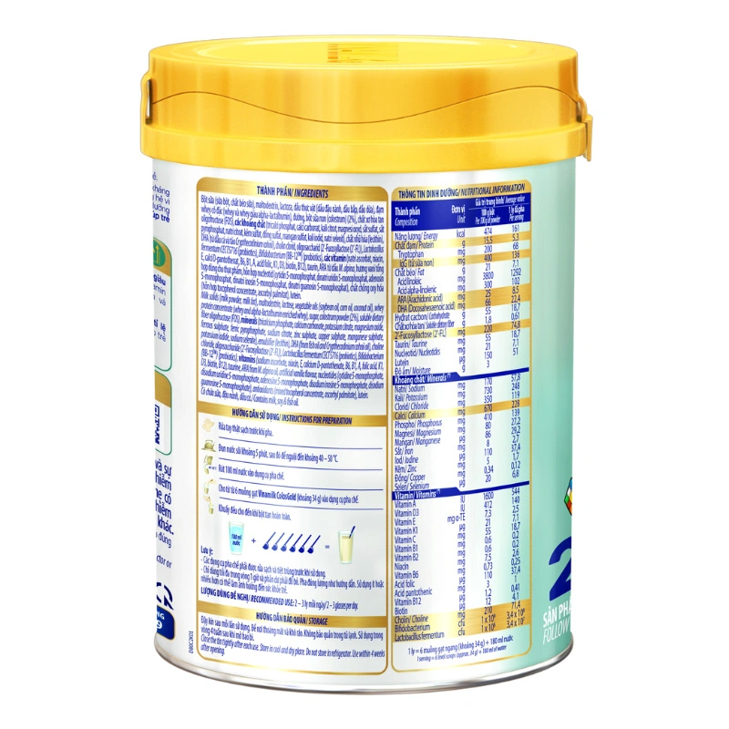 Sữa bột Vinamilk ColosGold số 2 (sữa non) 800g (1 - 2 tuổi) 8