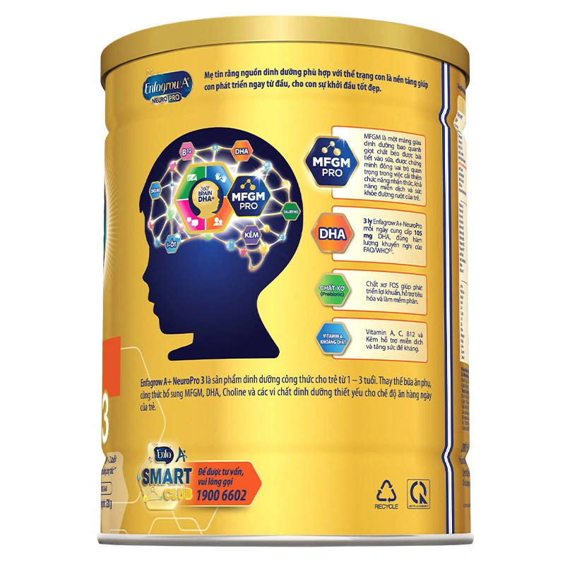 Sữa bột Enfagrow A+ Neuropro số 3 vị không đổi 830g (1 - 3 tuổi) 2