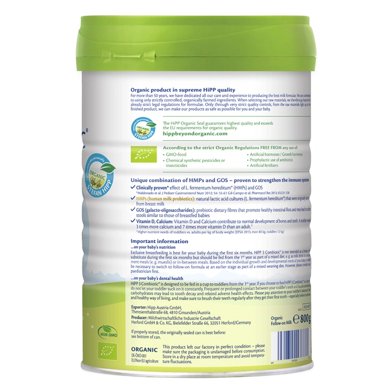 Sữa bột HiPP Organic Combiotic số 3 800g (1 - 3 tuổi) 3