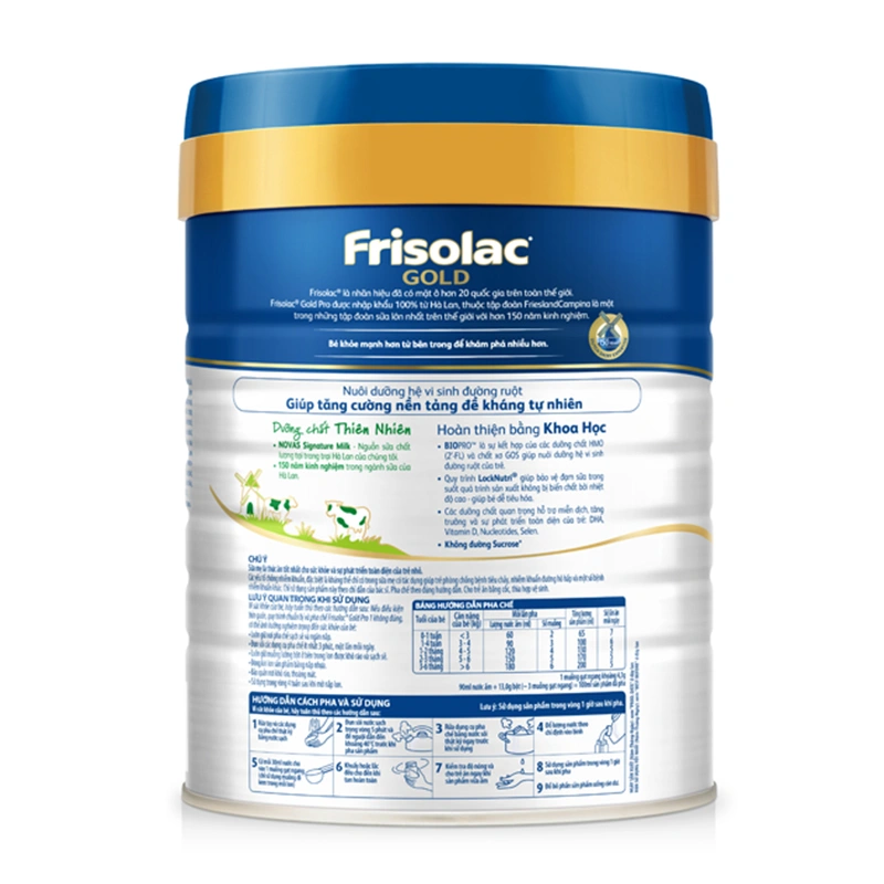 Sữa bột Frisolac Gold Pro số 1 800g (0 - 6 tháng) 2