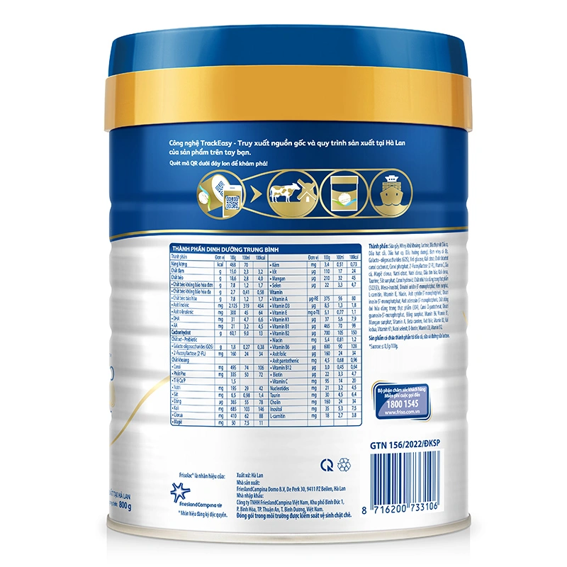 Sữa bột Frisolac Gold Pro số 2 800g (6 - 12 tháng) 3