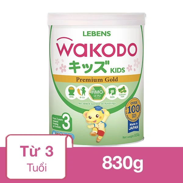 Sữa bột Wakodo Gungun số 3 830g (từ 3 tuổi) 1