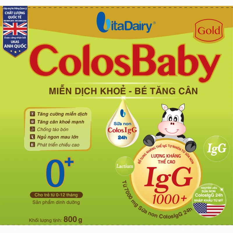Sữa bột ColosBaby Gold 0+ (sữa non) hương vani 800g (0 - 12 tháng) 4