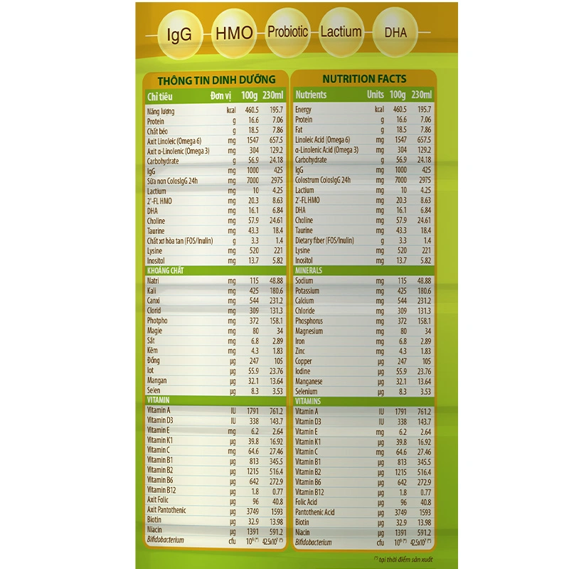 Sữa bột ColosBaby Bio Gold 1+ (sữa non) hương vani 800g (1 - 2 tuổi) 6