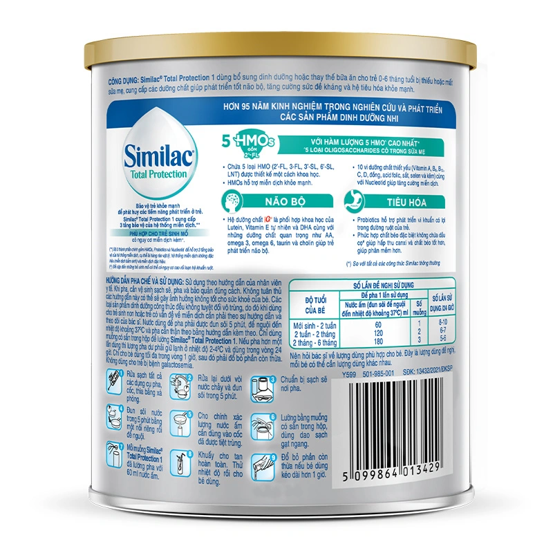 Sữa bột Similac Total Protection số 1 400g (0 - 6 tháng) 2