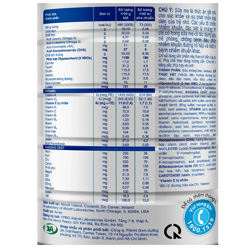 Sữa bột Similac Total Protection số 3 900g (1 - 2 tuổi) 5