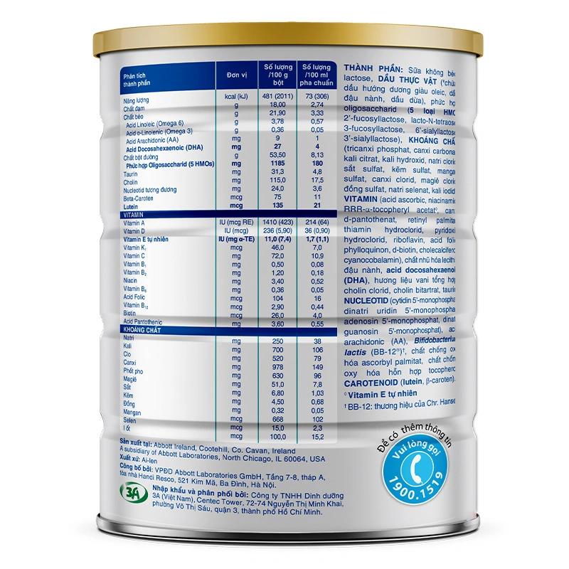 Sữa bột Similac Total Protection số 4 900g (2 - 6 tuổi) 3