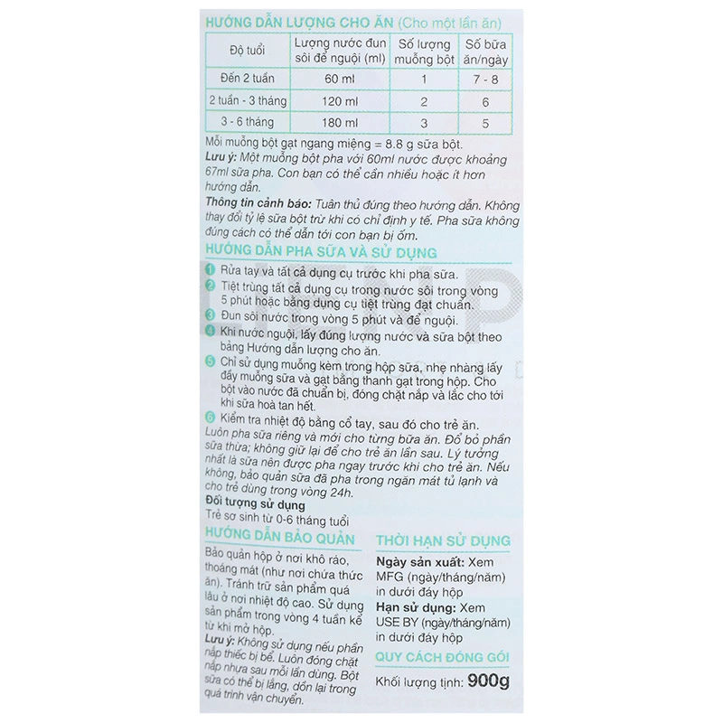 Sữa bột Blackmores NewBorn Formula số 1 hương vani 900g (0 - 6 tháng) 10