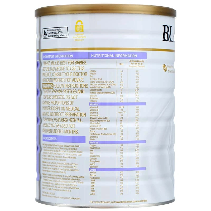 Sữa bột Blackmores Follow-on Formula số 2 hương vani 900g (6 - 12 tháng) 5