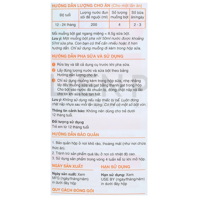 Sữa bột Blackmores Toddler Milk Drink số 3 hương vani 900g (từ 1 tuổi) 9