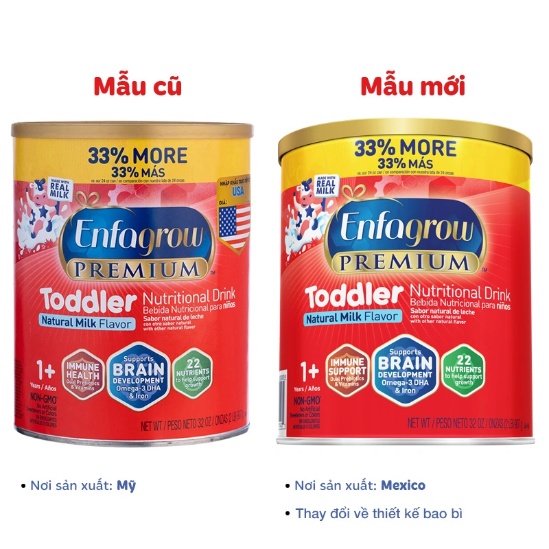 Sữa bột Enfagrow Premium Toddler 907g (từ 1 tuổi) 2