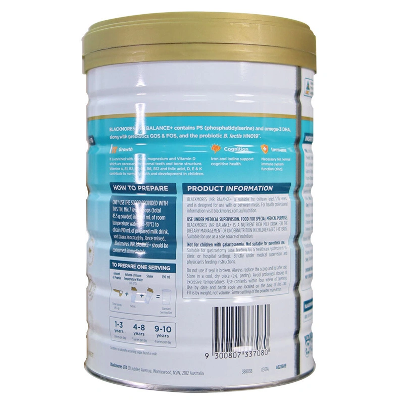 Sữa bột Blackmores JNR Balance+ hương vani 400g (1 - 10 tuổi) 8
