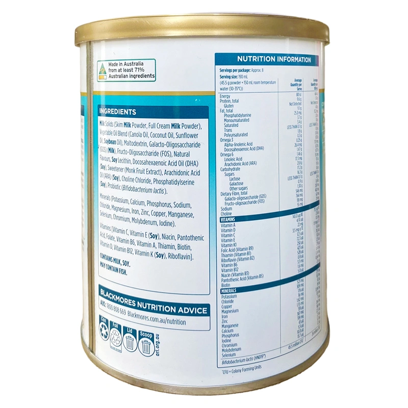 Sữa bột Blackmores JNR Balance+ hương vani 400g (1 - 10 tuổi) 2