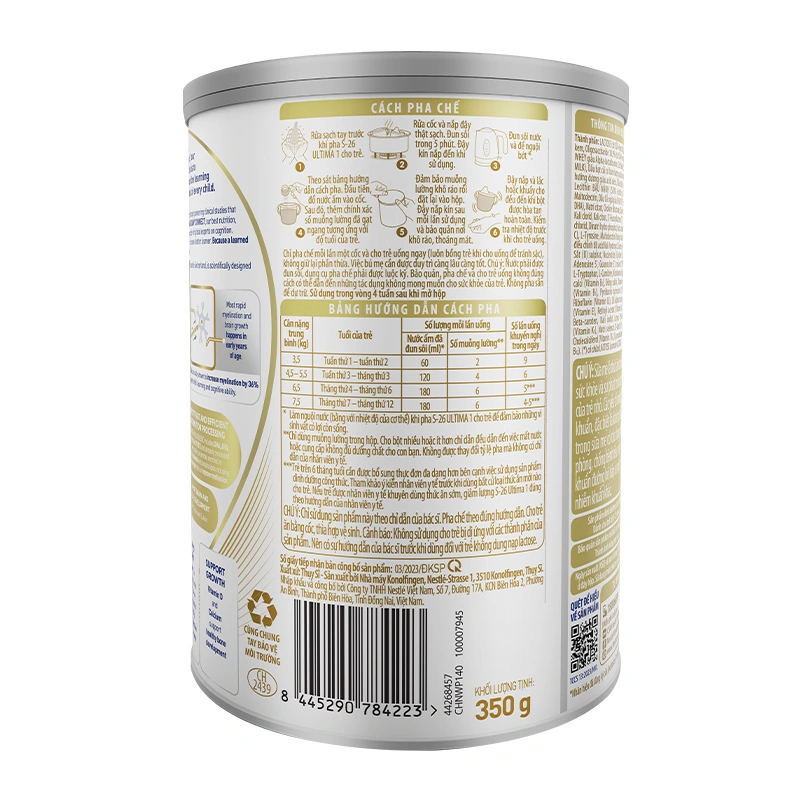 Sữa bột Nestlé S-26 Ultima số 1 750g (0 - 12 tháng) 11