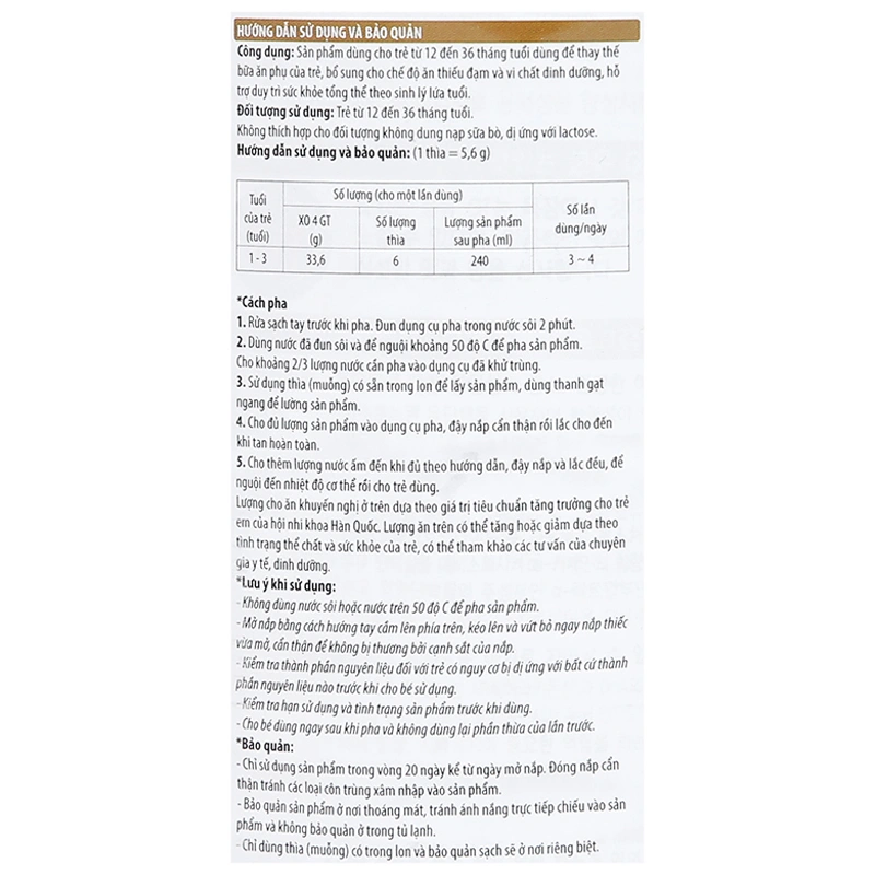 Sữa bột XO4 Imperial Dream 800g (1 - 3 tuổi) 7