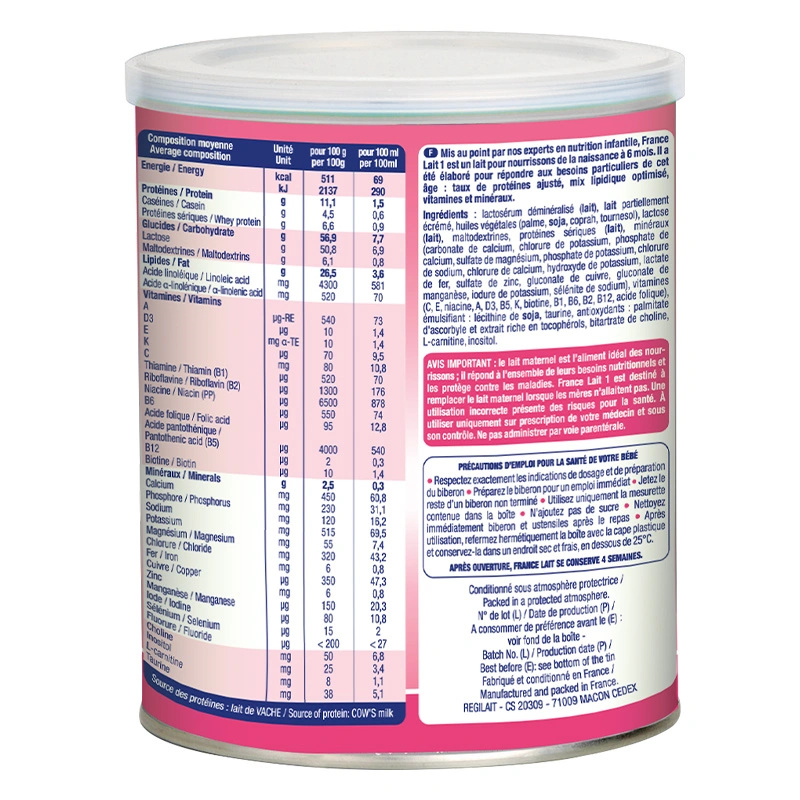 Sữa bột France Lait số 1 900g (0 - 6 tháng) 3