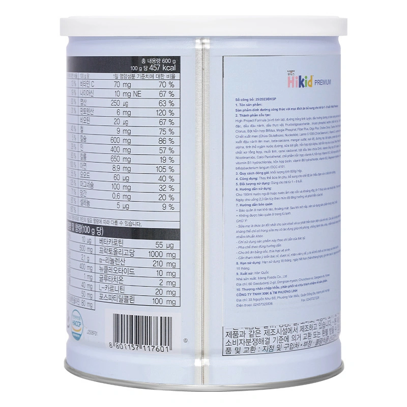 Sữa bột Hikid Premium (sữa non) 600g (1 - 9 tuổi) 5