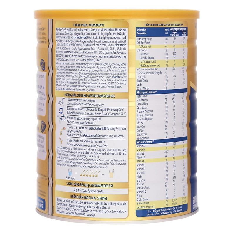 Sữa bột Dielac Alpha Gold IQ số 4 (sữa non) 1.4 kg (2 - 6 tuổi) 5