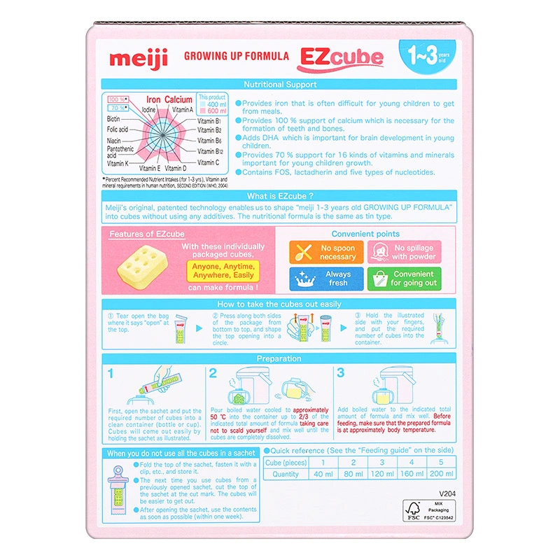 Combo 2 hộp sữa bột Meiji Growing Up Formula 800g (1 - 3 tuổi) 12