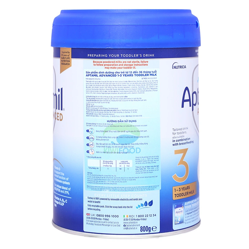 Sữa bột Aptamil Anh Advanced số 3 800g (1 - 3 tuổi) 4