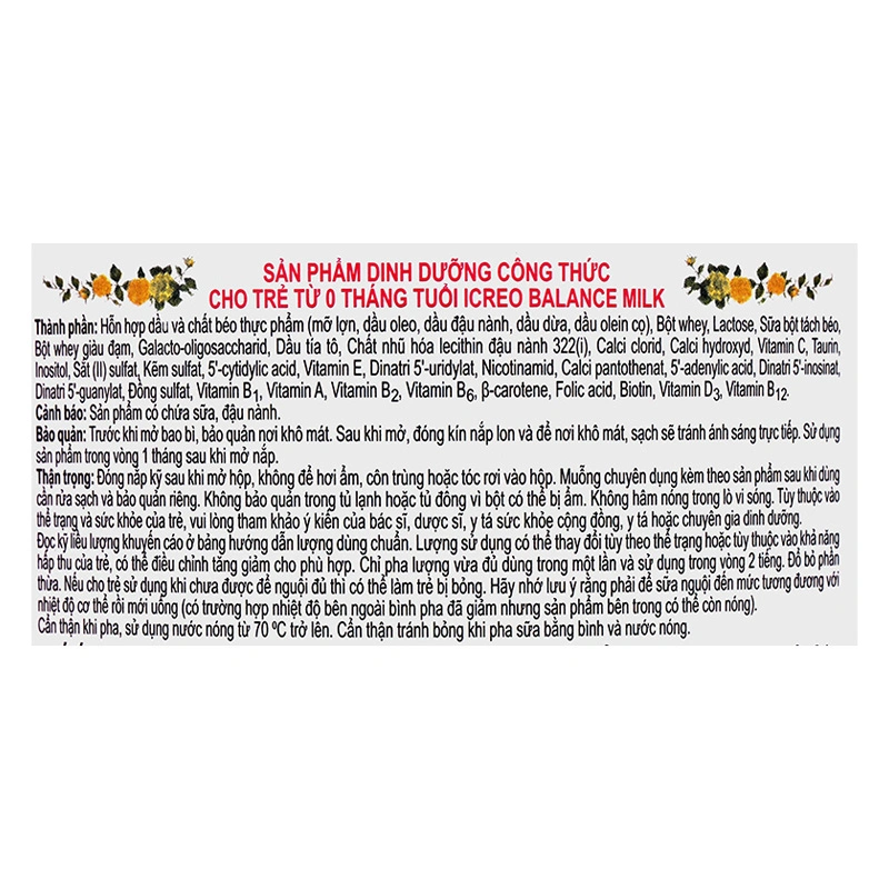 Sữa bột Glico Icreo số 0 800g (0 - 12 tháng) 8