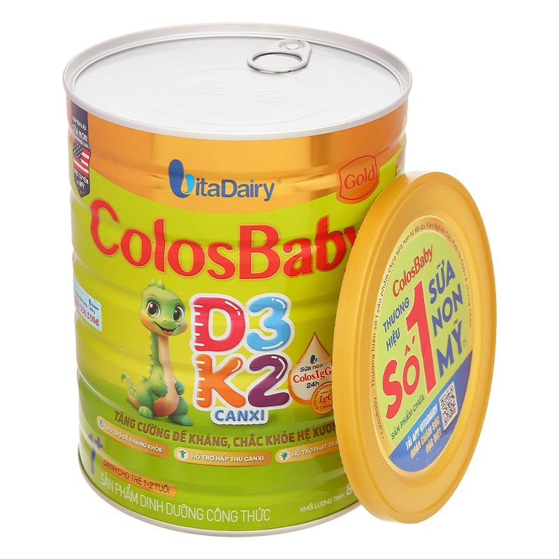 Sữa bột ColosBaby Gold D3K2 1+ (sữa non) 800g (1 - 2 tuổi) 6