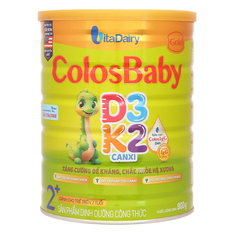 Sữa bột ColosBaby Gold D3K2 2+ (sữa non) 800g (từ 2 tuổi) 2